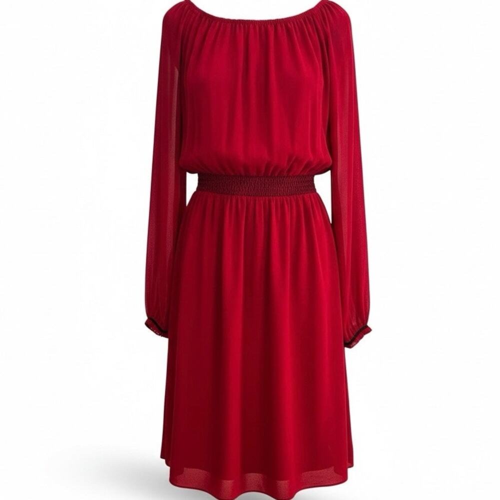 Altuzarra for Target red embroidered sequin peasant dress size 2 - Picture 2 of 5